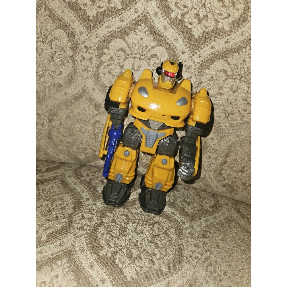 7 Yellow Hap-P-Kid Cybotronix MARS Attack Robo Squad Robot Action Figures